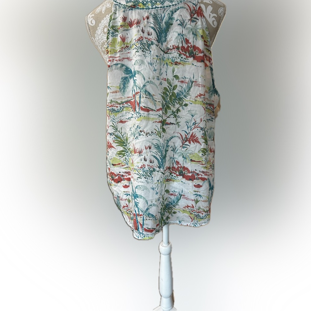 Sigrid Olsen Multicolor Floral play set women’s XL tropical all cotton - Picture 4 of 11